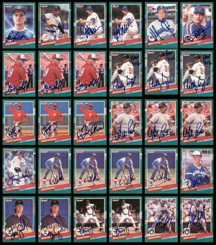 1991 Донрус Бејзбол Автограм Картички Многу 318 ШКУ #185532-Бејзбол Плочи Автограм Картички
