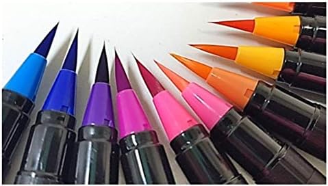 Пенкала за четка за акварел 24 живописни маркери за акварел предпополнети бои за боја, прецизни меки најлонски четки совети