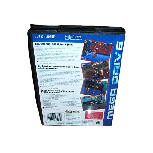 Адити Покријте го Капинер ЕУ со кутија и прирачник за Sega Megadrive Genesis Video Game Console 16 бит MD картичка