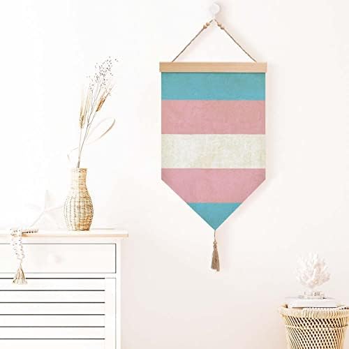 Nudquio гроздобер трансродова знаме памучно постелнина што виси знаме wallид знак слика слика за домашна градинарска тремот декорација