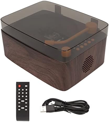 MDY-2103 Wood Grain Color 5.0 Recording Player, CD Music Player со далечински управувач и корица за прашина, поддршка Aux USB, приклучок