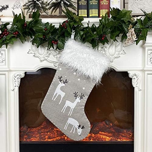 Порибување подароци чорап санта украс дрво украс Снежен човек Божиќ домашен декор CAR CARM CHARM