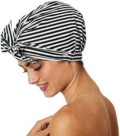 XBWei Cap за туширање за жени водоотпорни капачиња за повторно употреба на туш за туширање капачиња за коса за долга коса голем турбан
