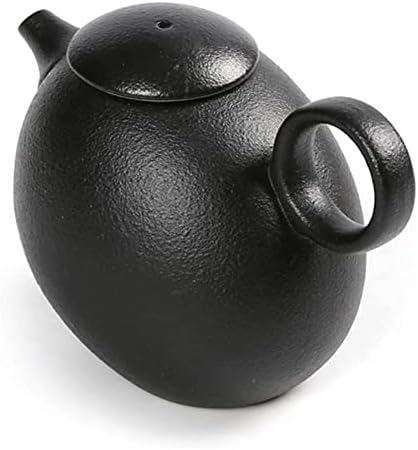 Креативен дизајн Неправилен чајник црн керамички мал сингл филтер за домаќинство чај за домаќинство што прави чај од чај од чај од чај