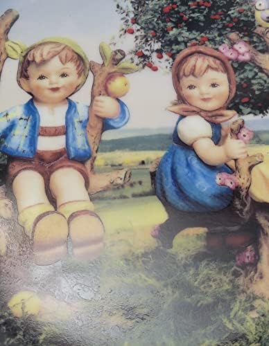 Данбери нане: М.И. Плоча за колекционер на момче и девојчиња од јаболко дрво