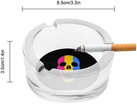 Пансексуално знаме Скал цигари пушачи стаклени пепелници за пепел за таблета за домашни таблети