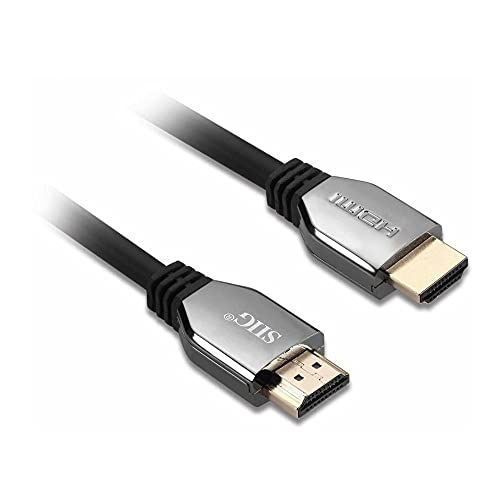 SIIG 8K ULTRA Голема Брзина HDMI Кабел-6.6 ft, HDMI 2.1 Кабел-8K, 48Gbps, Динамичен HDR, 4K/120Hz, eARC, HDCP 2.3 DSC, ЗА PS5, Xbox