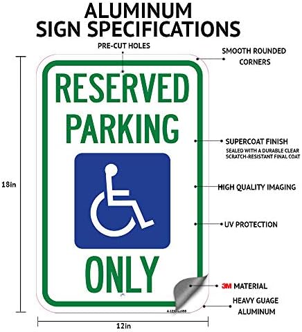 Без Паркинг Без Запирање | 18 Х 24 Тешки Алуминиум Рѓа Доказ Паркинг Знак | Заштита На Вашиот Бизнис &засилувач; Општина / Направени Во