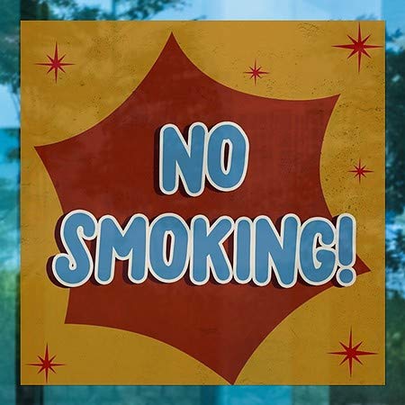 CGSignLab | Забрането Пушење-Пукна Носталгија Прицврстување На Прозорецот | 12x12