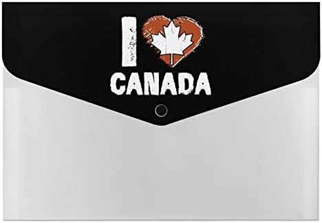Јас Многу Го Сакам Канада, Канада Ден 6-Џеб Проширување На Папката Со Датотеки Пластика Увозна Хартија Организатор На Документи Етикети Хармоника