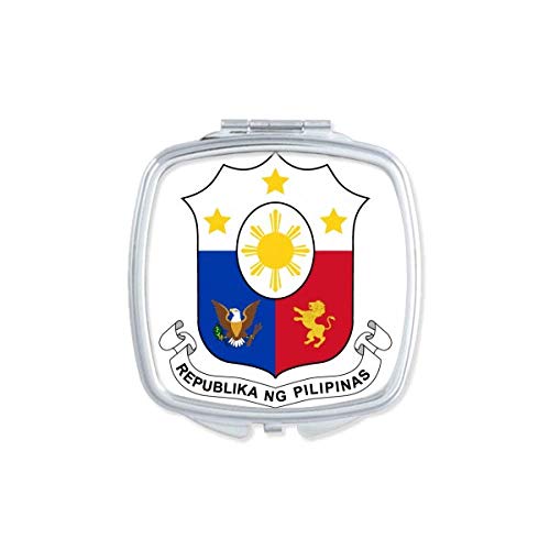 Филипини Азија Национален амблем огледало Преносен компактен џеб шминка двострано стакло