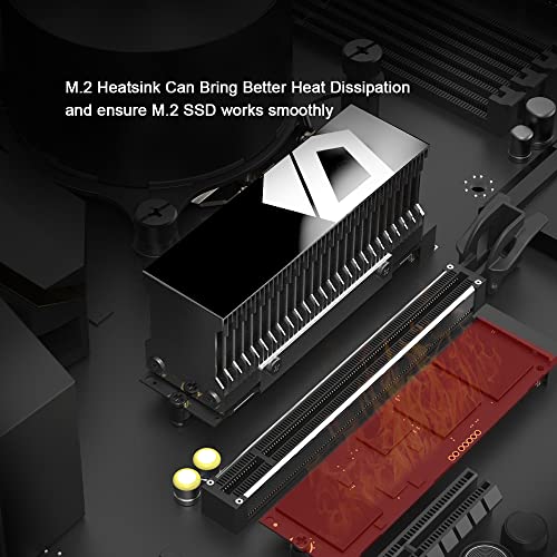 ИД-ладење M.2 2280 SSD Heatsink за M.2 SSD хард диск алуминиумски топлински мијалник за компјутер M.2 SSD Термички силиконски подлога