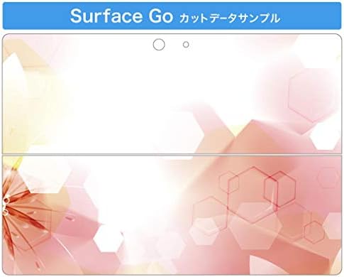 Декларална покривка на igsticker за Microsoft Surface Go/Go 2 Ultra Thin Protective Tode Skins Skins 001981 Цветно брашно розово