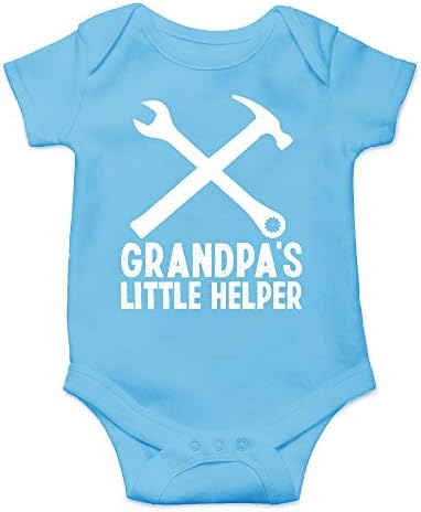 Малиот помошник на дедо Cbtwear - Смешно наскоро да се биде дедо - слатко новороденче за бебиња за бебиња