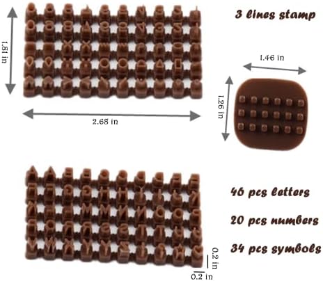 Постави марки за колачиња - 100 мини број Азбучен печат за секач за колачиња за печење глинена азбука за печати полимер глинести алатки шеќер