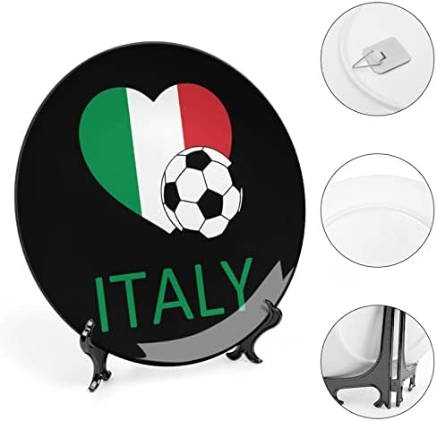 Љубов Италија Фудбал Коска Кина Декоративна Плоча Керамички Плочи Занает Со Штанд За Прикажување За Декорација На Ѕидови Во Домашна
