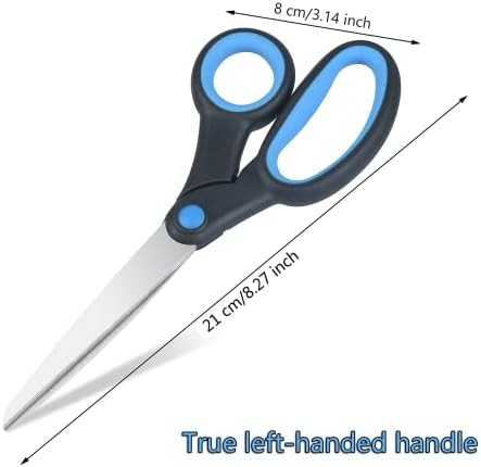 Балаипор лево рачни ножици 3-пакет за возрасни деца студент, 8 инчи