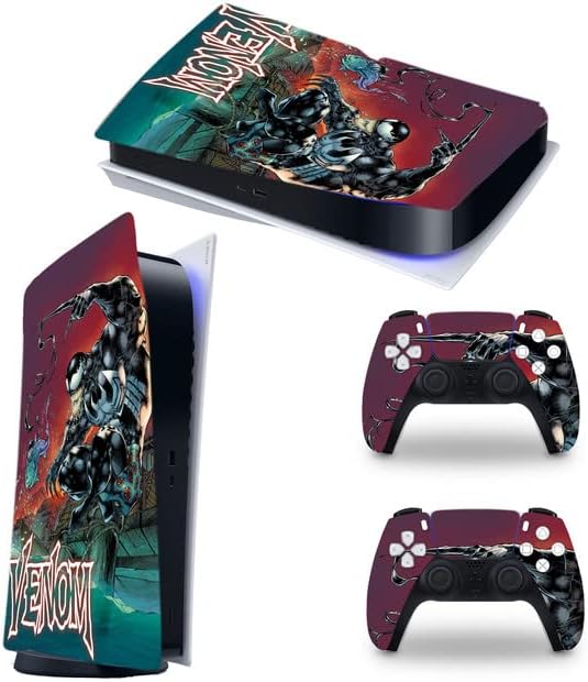 Црн Херој-PS5 Кожа За Playstation 5 Диск Верзија Конзола И Контролор Винил Покрие Кожи Заврши