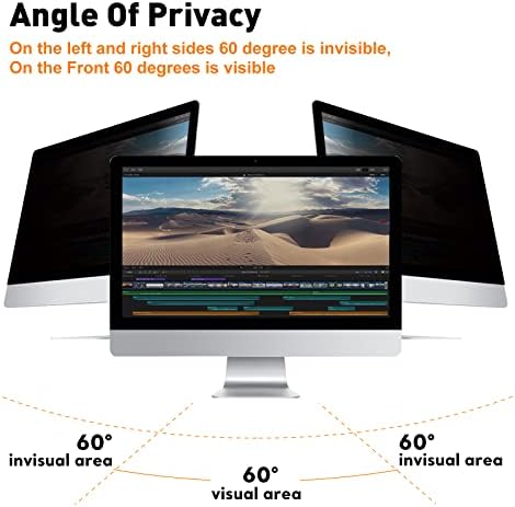 Берсем целосно отстранлив заштитник на екранот за приватност компатибилен со iMac 27 инчен монитор екран за приватност за компјутерски
