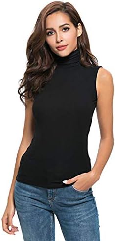 Lcepcy тенок вграден врвови со резервоар за вратот за жени обични цврсти маици без ракави 2023 летни дами блуза блуза