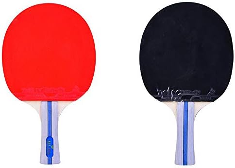 Sshhi Professional Ping Pong Pong, 5- слоеви од дрво, лопатка за тенис, погодна за постари играчи, мода/како што е прикажано/кратка