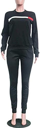 QCheng Plus потта за жени за жени 2 парчиња ленти со долги ракави, џемпери за џемпери долги патеки за џемпери