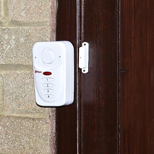 Правилна безбедносна P-SACKW-1 магнетна контактна прозорец или тастатура за аларм на вратите контролирана сирена-бела