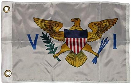 Трговски ветрови 12x18 12 x18 американски девствени острови бродски мотоцикл знаме Громети избледени отпорни на премија отпорни на отпорни на