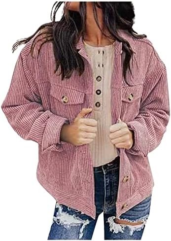Копче долга ракав гроздобер јакна за дами Кордура преголема надворешна облека за лаптови за истегнување на есенскиот роденден