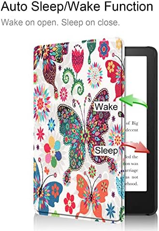 JNSHZ Случај за 6,8 Инчи Целосно Нова Kindle Paperwhite 11-Та Генерација Сите Магнетни Паметни Куќишта За Поттикне Хартија Бела 5 Pu Кожна Обвивка