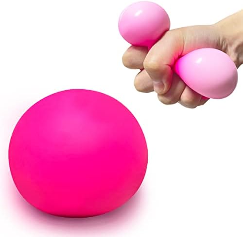 Kawaite Squishy тесто Стрес топка за деца сензорни фигури играчки за возрасни, истегнување и стискање, слаби розови топки за олеснување на