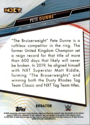 Пит Дан Потпиша 2020 Топс Најдобра Картичка За Рефрактор НА WWE NXT 89-Картички За Борење Со Автограм