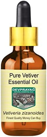 Devprayag чисто ветивер есенцијално масло со стаклена капка пареа дестилирана 10 ml
