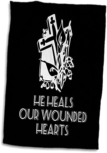 3drose крст и цвеќиња, текстот што ги лекува нашите ранети срца на црно - крпи