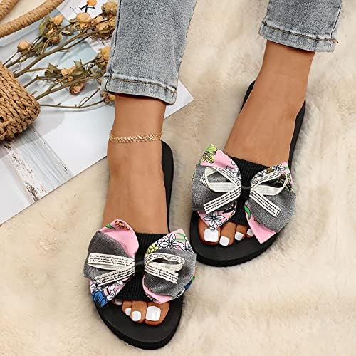 Чевли за платформа за работа, жени флип флоп летни влечки за жени дами отворени папучи цвеќиња боемски сандали случајни чевли флип апостолки
