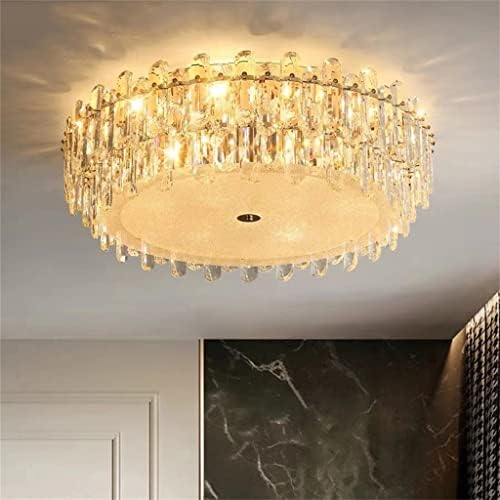 Quul K9 Кристален таван светло златна тркалезна предводена ламба за трпезарија дневна соба спална соба кујна декоративна уметност осветлување