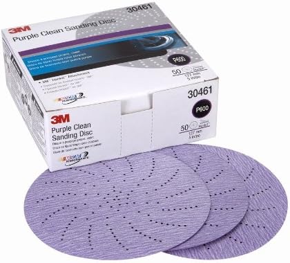 3м Хук Виолетова чиста пескава диск, 30461, 5 во, P600, 50 дискови по картон