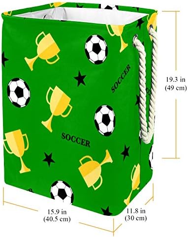 Инхомер Фудбал И Куп 300д Оксфорд Пвц Водоотпорна Облека Ја Попречува Големата Корпа За Перење За Ќебиња Играчки За Облека Во
