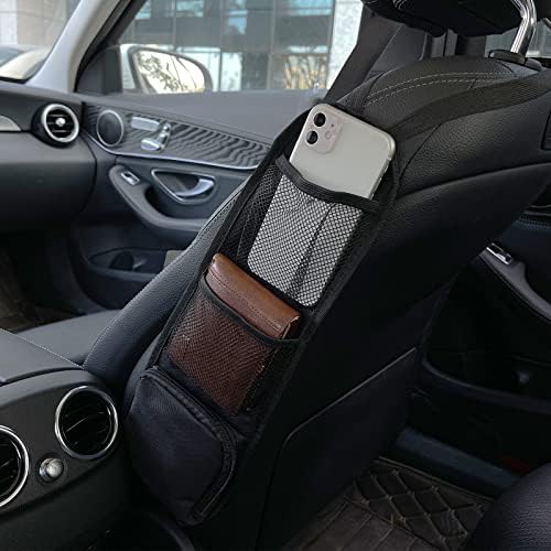 Складирање на седиште за автомобили, виси торба, торба за висина на седиштето, џебови од страна на седиштето од три џеб, погодни за мобилни