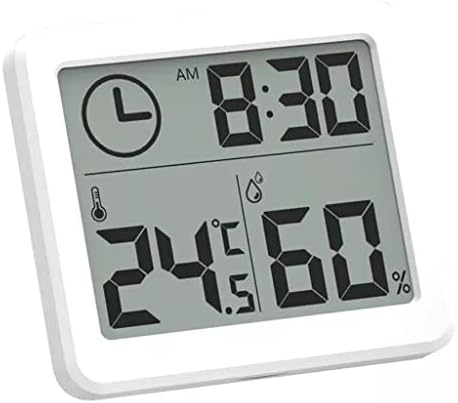 BKDFD мултифункционален термометар хигрометар автоматски електронски температурен монитор на часовникот Голем LCD екран