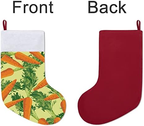 Зеленчук морков Божиќ што виси порибување симпатична санта чорап за украси за Божиќни украси украси подароци