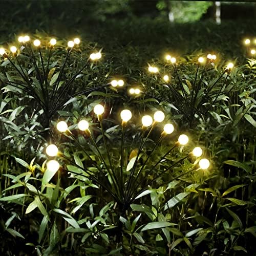 Yiliaw соларни светилки светла 12 LED соларни светла на отворено водоотпорни starburst кои се нишаат градинарски светла за патека