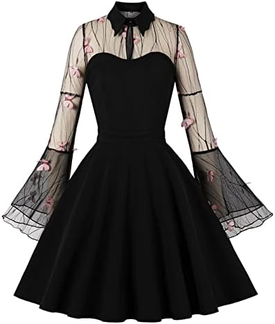 Slit Maxi фустан карневале нови жени црна чипка вез за шиење темперамент замав Алин летни фустани за