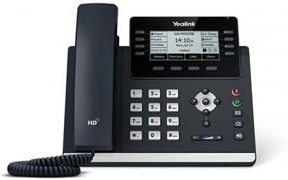Yealink SIP-T43U IP телефон [10 пакет] 12 VoIP сметки. 3,7-инчен графички приказ. Двојна USB 2.0, двојна порта Гигабит Етернет, 802.3af