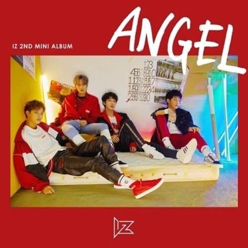 ИЗ - [Ангел] 2 -ри мини албум ЦД+64P брошура+3P Photocard K -Pop Запечатен бенд музика