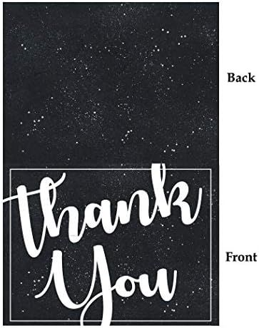 Дарлинг сувенир Црна галаксија Ви благодариме картичка за невестински туш дипломирање празно преклопување честитка за поздравување благодарам