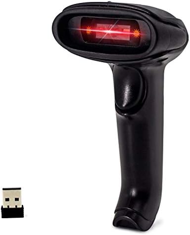 Безжичен скенер за баркод USB, SymCode Handheld Automatic CCD Barcode Scanner Reader 2.4GHz безжичен и USB2.0 жичен, Поддржете го