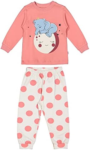 Бебето унисекс памук пижами за новороденчиња 2 парчиња облека за спиење облека со долг ракав