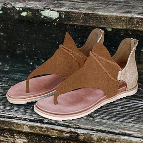 Сандали на Балаки за жени, женски гроздобер леопард флип патент рамни сандали случајни удобни летни сандали на плажа