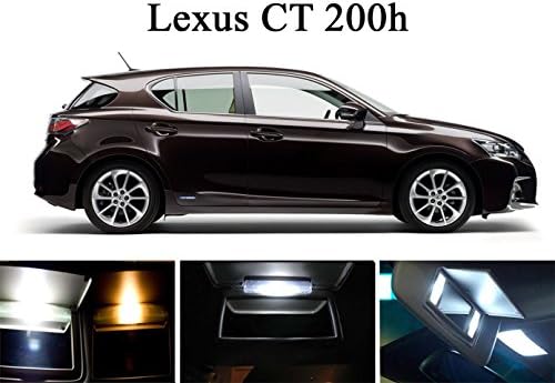 IG-ZAKT FIT LED светлосен комплет за 2011-2015 Lexus CT200H XENON бели LED светла сијалици за суета/сонце стакло